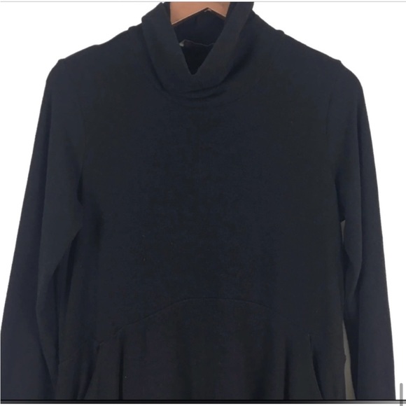 Soft Surroundings Crescent Oversized Sweater Tunic Cowl Mock Neck - Picture 7 of 8